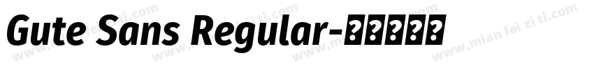 Gute Sans Regular字体转换